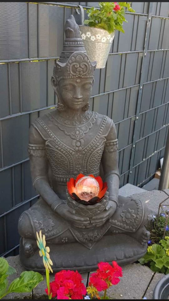 ‼️Buddha 80kg Tempelwächter Teich Feng Shui Brunnen Steinfigur‼️ in Hamburg