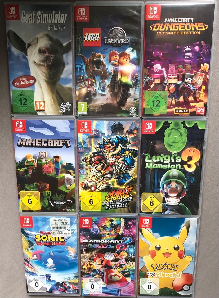 Div Switch Spiele Minecraft Pokémon Sonic goat simulator jurassic in Nordenholz