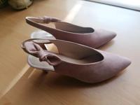 Slingpumps beige Leder neu Deichmann Thüringen - Erfurt Vorschau