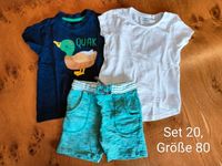 Zwei Shirts, eine Shorts, Größe 80 Nordrhein-Westfalen - Grefrath Vorschau