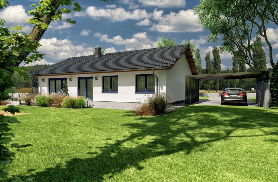 Wohnen neu erleben! Neubau Bungalow in Tussenhausen ab 943,- € im Monat (inkl. Notar-, Grunderwerbsteuer, Zinsen- und Tilgung) in Tussenhausen