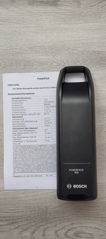 Bosch PowerPack 400 E Bike Akku wie neu 8 ladezyklen!!! in Essen