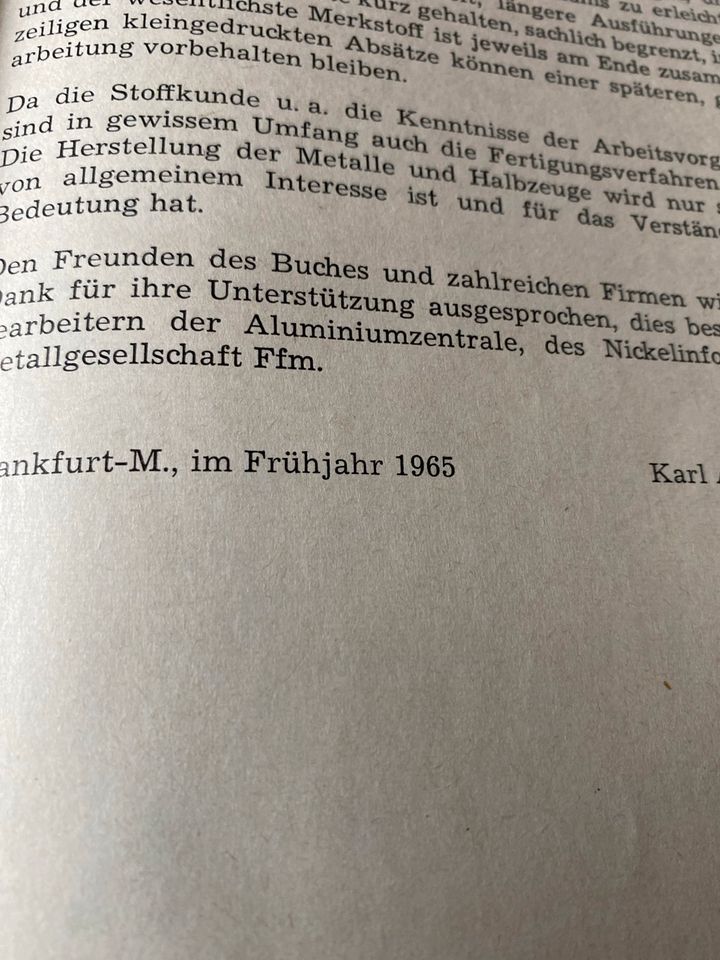 Buch / Metalle in der Praxis / 1965 / Amedick - Heidenreich in Rehau