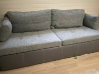 Schlafsofa mit Bettkasten grau Kunstleder Stoff Essen - Essen-Werden Vorschau