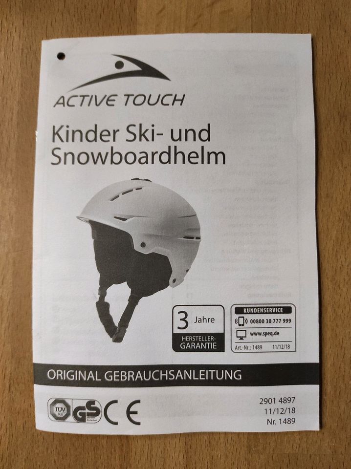 Skihelm Snowboardhelm Kinder Helm grün Gr. S/M 52-55cm wie NEU in Dessau-Roßlau