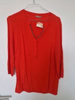 Damen Oberteil Bluse Shirt Hemd 34 / 36 Pailletten korall rot Baden-Württemberg - Kupferzell Vorschau