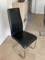 6 Esszimmerstühle echt Leder schwarz Niedersachsen - Lübbow Vorschau