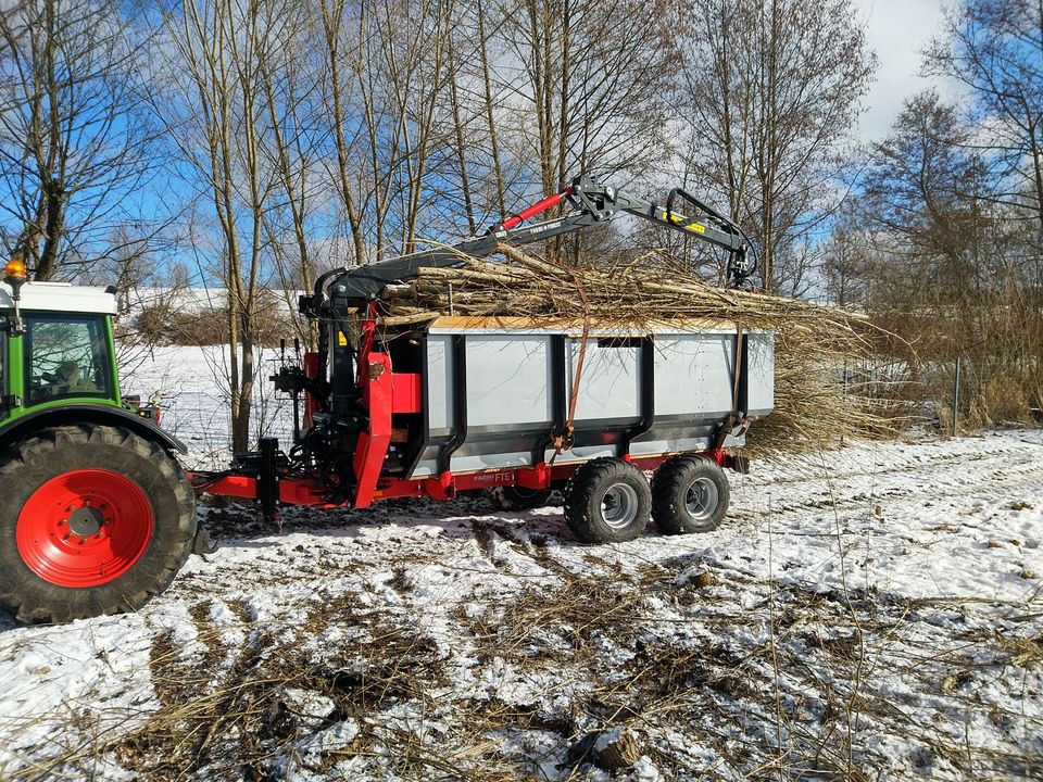 Holzrücken Holztransport Rückewagen Fällgreifer in Windischeschenbach