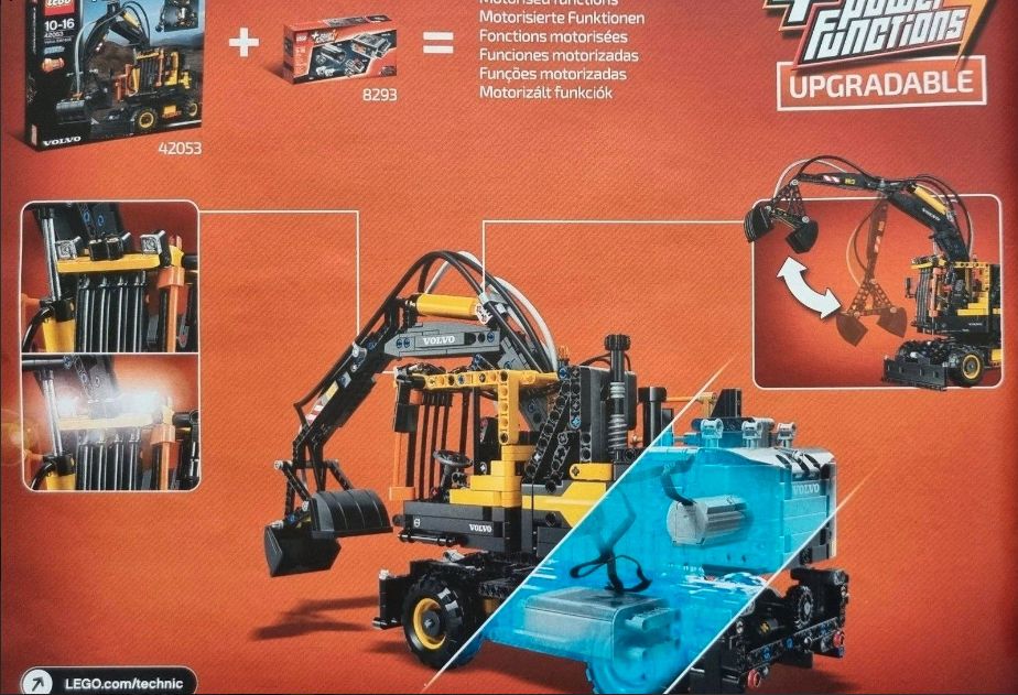 LEGO Technic 42053 Volvo EW160E Bagger + 8293 Power Functions in Essen