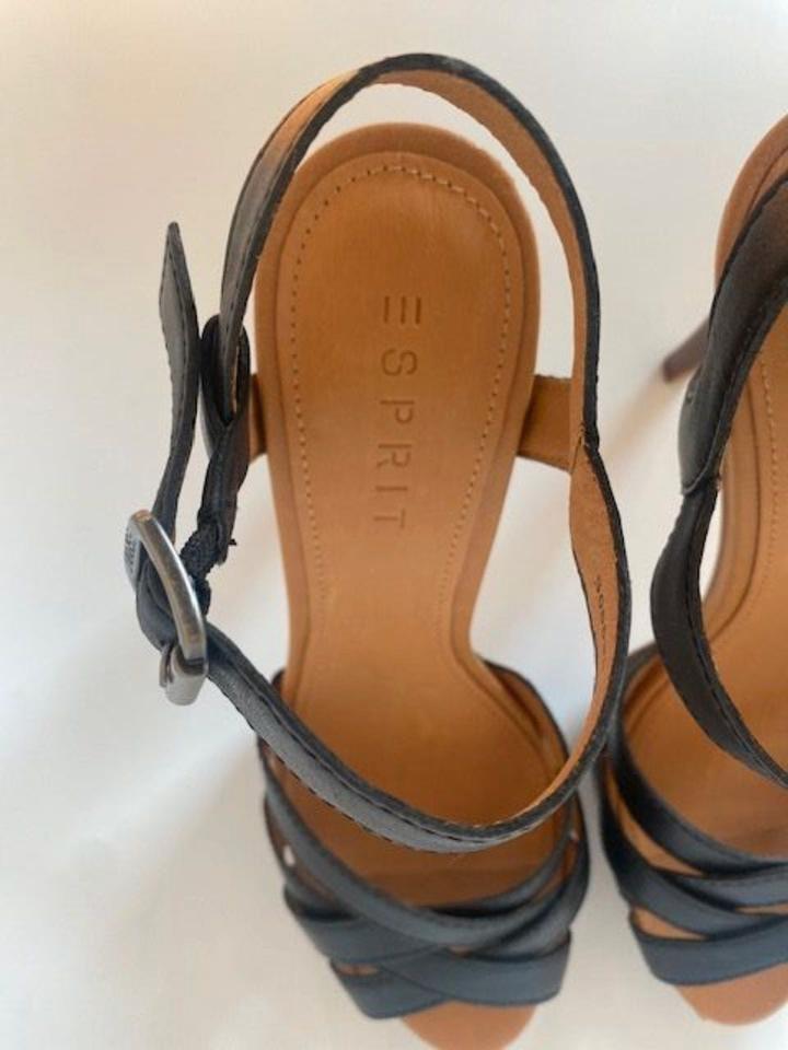 Esprit, High Heels, Plateau, Sandalette, Größe 39, schwarz in Bönnigheim