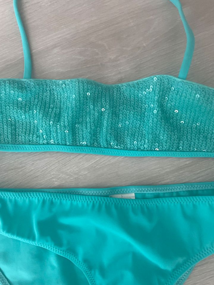 Calzedonia Bikini Türkis Mädchen Bikini 128-140 wie Neu in Wehretal