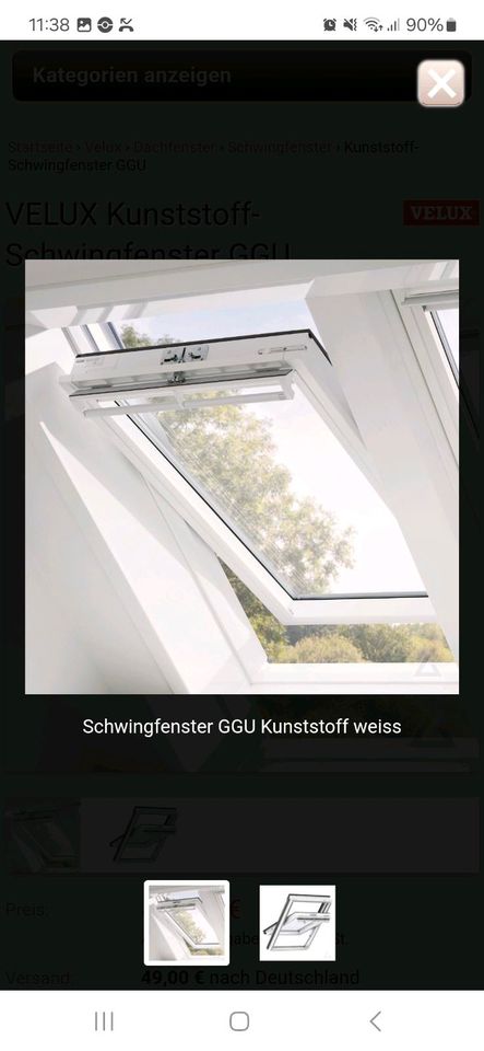 VELUX Schwingfenster zu verkaufen in Auetal