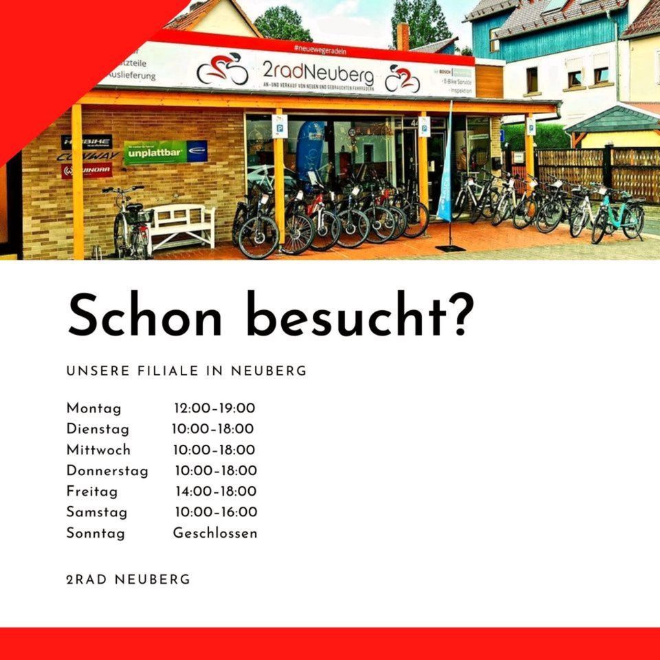 Winora Tria 8 E-Bike 28" Bosch & Scheibenbremse Alu Statt 2699€ in Neuberg