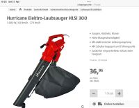 Elektro-Laubsauger Marke Hurricane Modell HLSI 300 Innenstadt - Köln Altstadt Vorschau