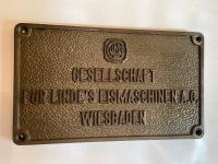 Linde Firmenschild Stahlguss Platte 42,5 x 25 Lindes Eismaschinen Sachsen-Anhalt - Halle Vorschau