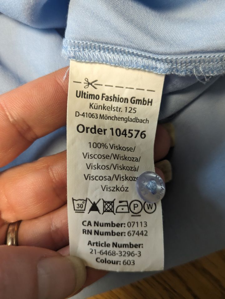 ❤️‍Milano Damen Blusenshirt, Viskose, Größe 40, blau, wNEU❤️‍ in Kolbermoor