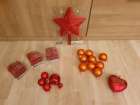 Weihnachtskugeln Kette Baumschmuck Ikea Baumspitze rot orange neu Schleswig-Holstein - Norderstedt Vorschau