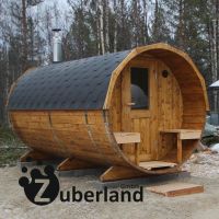 20% Rabatt, Fass Sauna THERMOHOLZ 4m x 2mØ, Vorraum + Terrasse Niedersachsen - Delligsen Vorschau