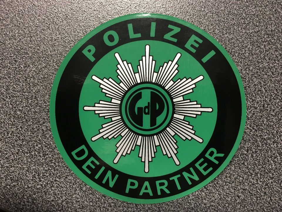 Aufkleber Gewerkschaft der Polizei GdP NEUWARE Original in Hessen