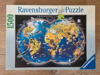 RAVENSBURGER Puzzle 1500 Teile BEDROHTE TIERE Weltkarte TOP München - Untergiesing-Harlaching Vorschau