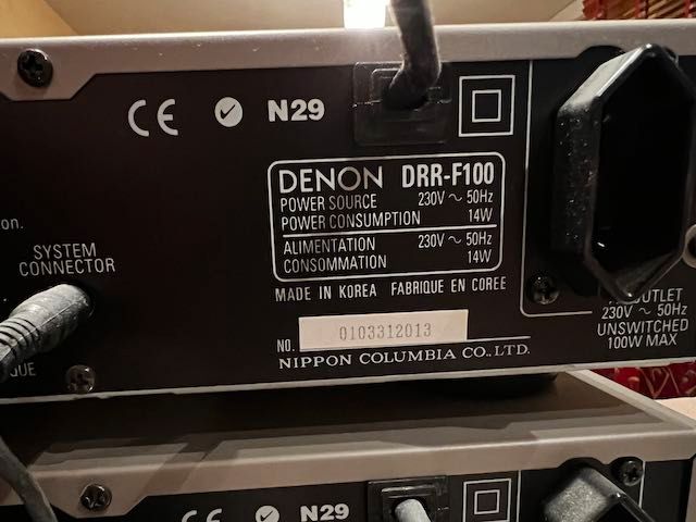 Denon DRR-F100 und DCD-F100 Tape und CD Player in Dreieich