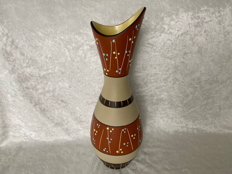 Keramik Blumenvase Marzi & Remy Höhr Dekor "Haiti" 1025/36 50er in Aidlingen
