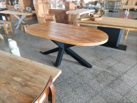 Tischplatte massiv rec Teak Holz 200x100x5cm Esstisch Tisch oval Duisburg - Rheinhausen Vorschau