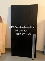 Tisch 60x120 cm, Füße 61 cm hoch, abschraubbar Nordrhein-Westfalen - Ennigerloh Vorschau