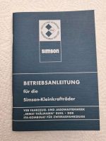 Simson Betriebsanleitung Niedersachsen - Beesten Vorschau