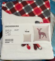 Ikea CROSSBANA Kissen Bezug Hirsch Karo neu vinter Winter Frankfurt am Main - Nieder-Eschbach Vorschau