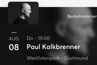 2 Tickets für Paul Kalkbrenner in Dortmund 8.8.2024 Hessen - Glauburg Vorschau