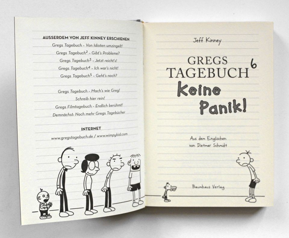 Gregs Tagebuch 6 - Keine Panik! Jeff Kinney, Baumhaus gebunden in Hamburg