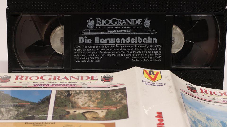 2 VHS Videocassetten, Karwendelbahn, Berninaexpress von RioGrande in Kötz