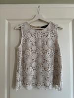 Hallhuber Bluse Top Spitze weiß wie neu Gr. 38 Brandenburg - Am Mellensee Vorschau