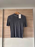 Zara Shirt metallic NEU grau Niedersachsen - Damme Vorschau