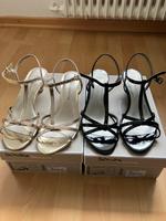 Tamaris Schuhe Sandalette Gr. 37 schwarz / gold Hessen - Bad Homburg Vorschau