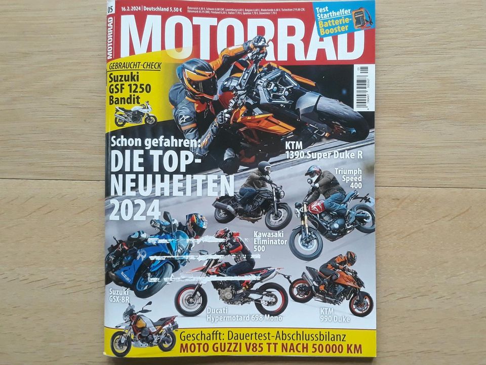 Motorrad Zeitschrift 05/2024 Magazin Ausgabe Touren Heft 5 2024 in Waltershausen