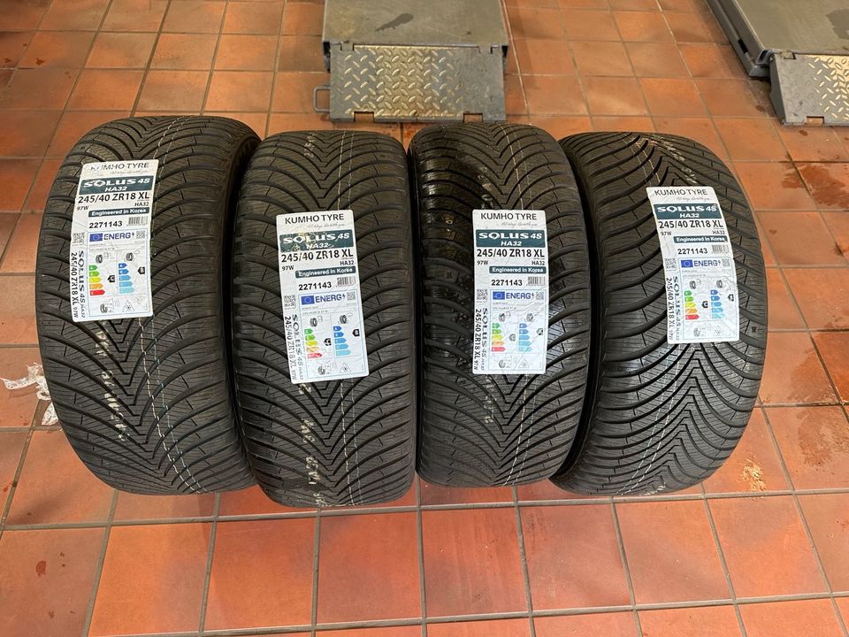 4x 245/40 R18 97W Kumho Allwetterreifen NEU in Lohne (Oldenburg)