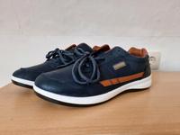 Schuhe, Sneakers, Größe 44, blau/weiß/cognac Hessen - Burgwald Vorschau