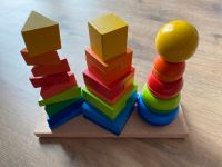 Holz stapeltürme bunt spielzeug steckturm regenbogen Bayern - Mühldorf a.Inn Vorschau