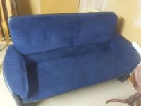 Sofa Couch Zweisitzer blau Alcantara & Leder inkl. Sessel Baden-Württemberg - Böblingen Vorschau