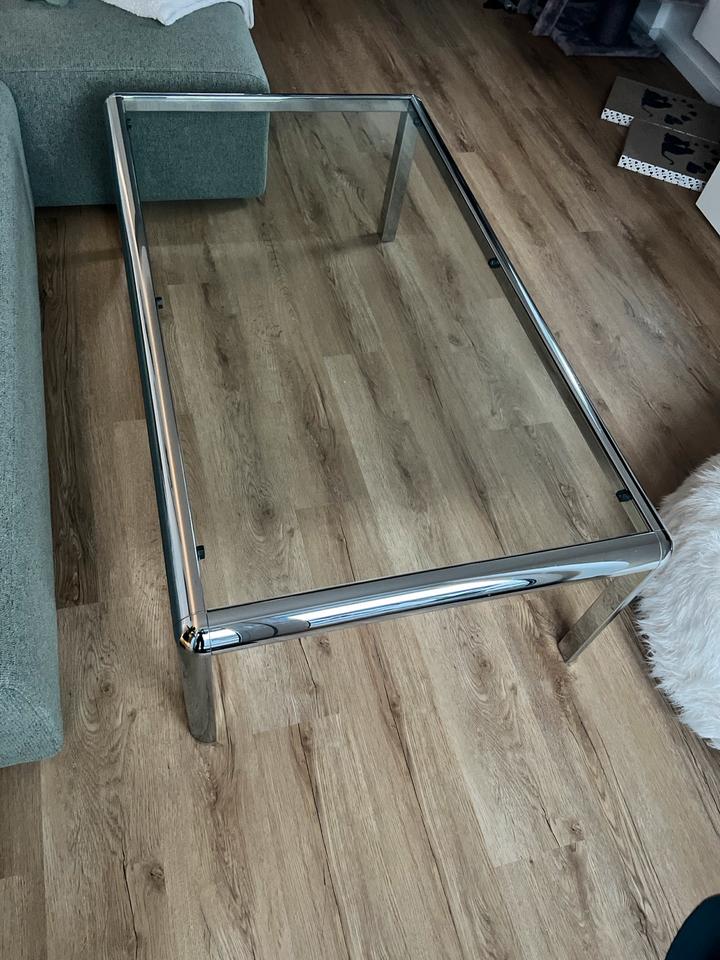 Designer Couchtisch Space Age, 60-80er, Chrom & Glas, Mid Century in Mainz