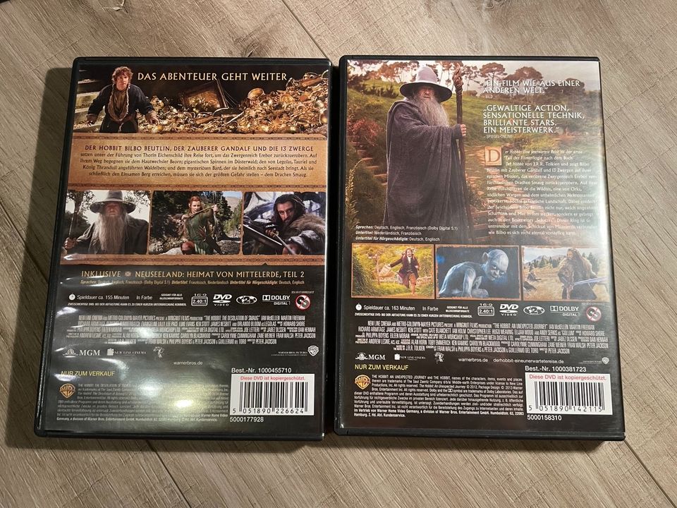 DVD Film 2x Der Hobbit Smaugs Einöde und eine unerwartete Reise in Kleinheubach