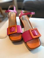 Knallerschuhe Sandalette 40 NEU pink orange Saarland - Merzig Vorschau