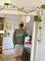 Sweatshirt,Ach egal, grün, oversize Berlin - Spandau Vorschau