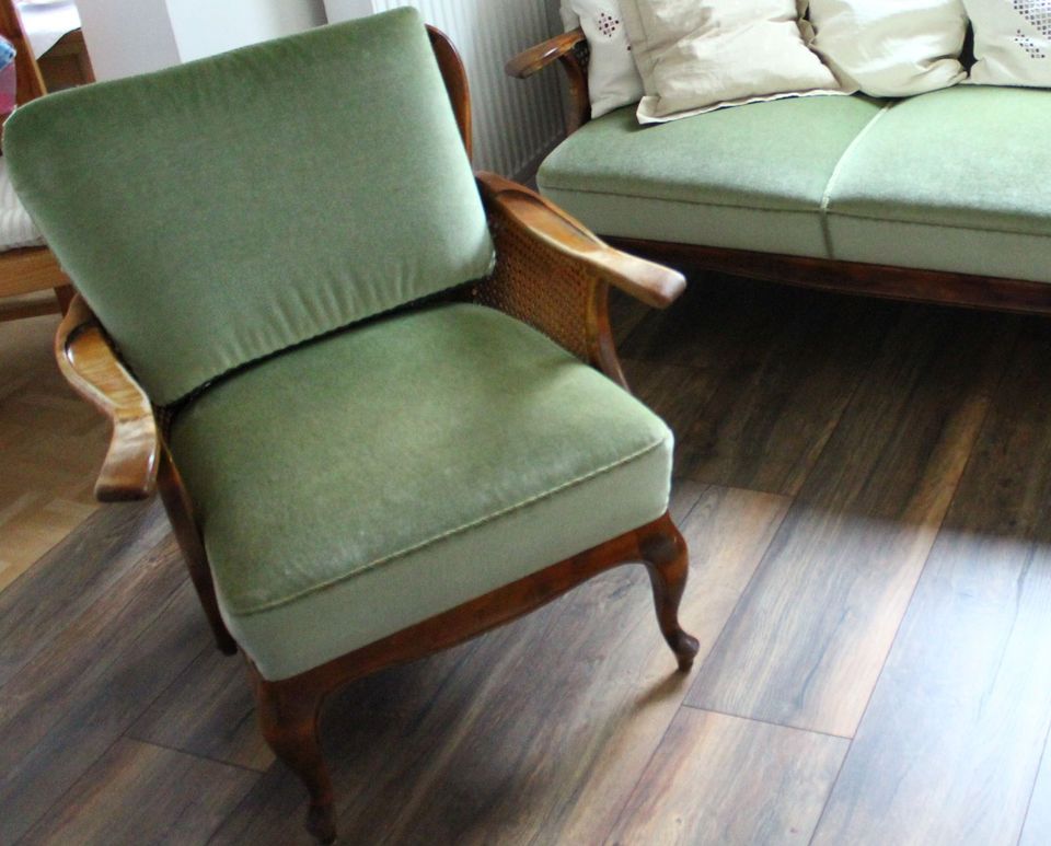 Antik Vintage 3er Sofa 300 € 1 Sessel Chippendale in Solingen