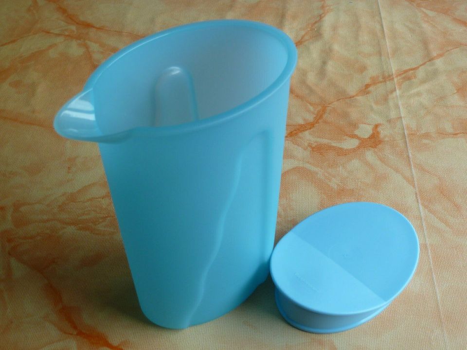Kanne mit Deckel Tupperware Junge Welle 1 Liter türkis in Nordrhein