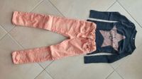 Set: Jeans + Langarmshirt, apricot-schwarz, Gr. 122/128 Nordrhein-Westfalen - Leverkusen Vorschau