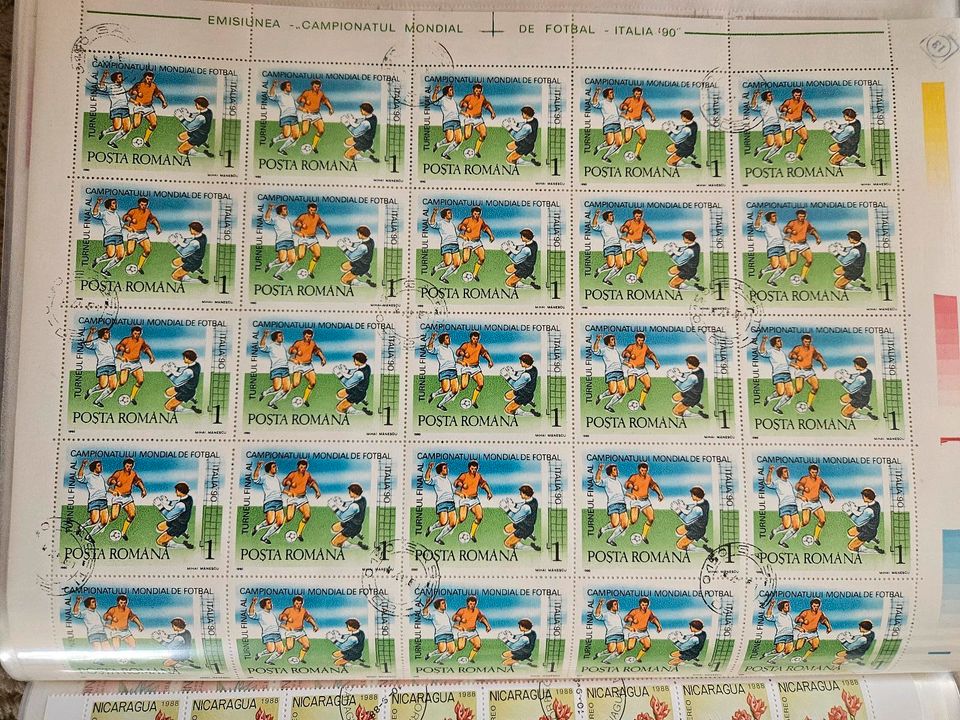 Briefmarken Bogen Cuba Roma Rumänien gestempelt in Langenlonsheim
