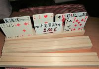 große Spielkartenhalter aus Holz, 33 cm, 2 oder 3 Rillen ab 2,50€ Rheinland-Pfalz - Hargesheim Vorschau